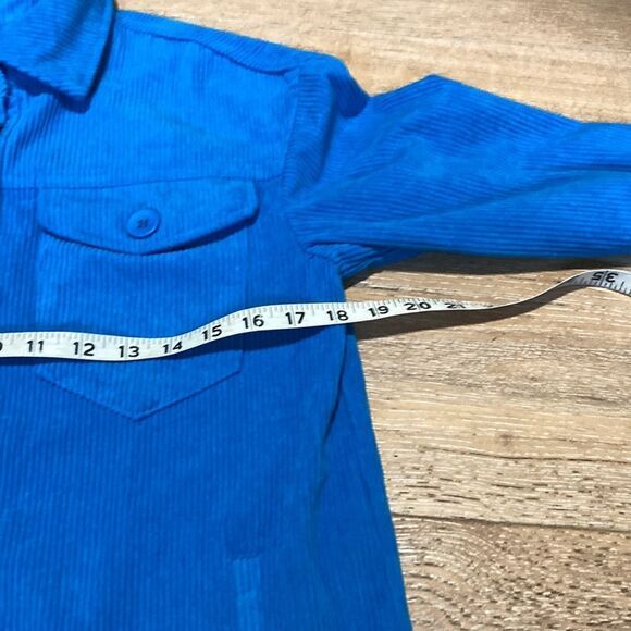 Anthropologie Avec Les Filles oversized blue corduroy Shakett jacket -XS - Picture 6 of 8